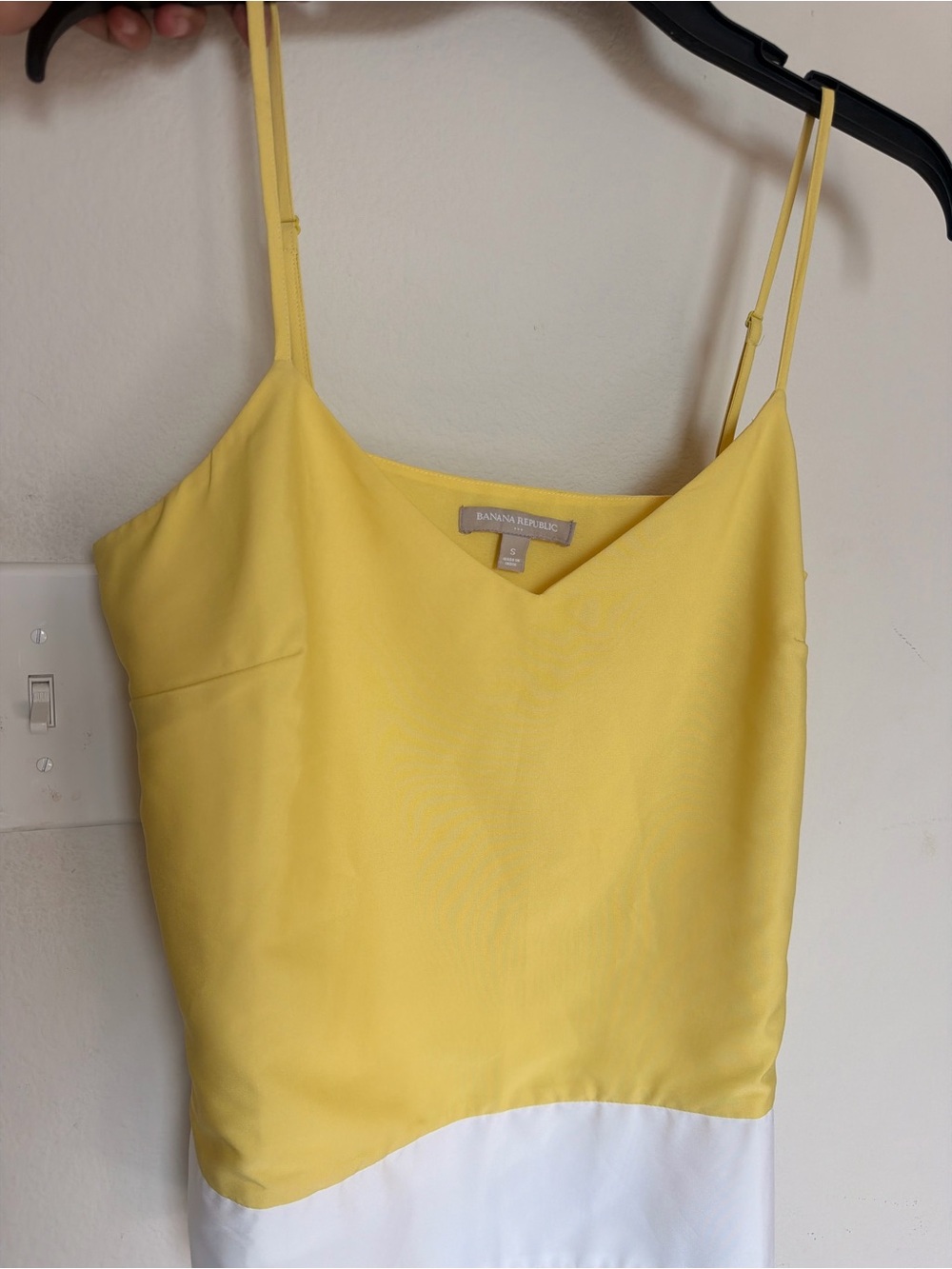 Banana Republic Yellow Spaghetti Strap V-Neck Camisole